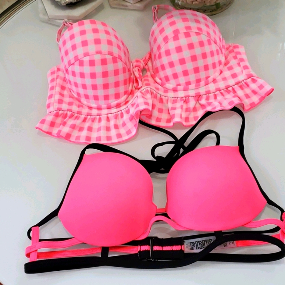 2 Super Cute Bikini Tops  from Pink and Joe Boxer